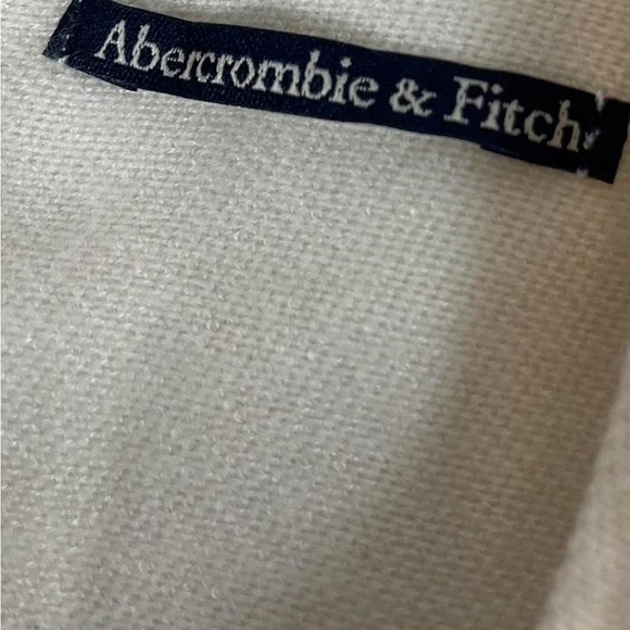 NEW Abercrombie & Fitch cream fringe shawl cape sweater poncho blanket one size - Picture 2 of 8